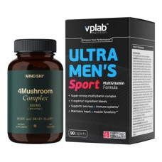 Набір «Енергія та витривалість Sport» Multivitamin Ultra Men's Sport 90 капсул плюс 4Mushroom Complex 1000мг 60 капсул