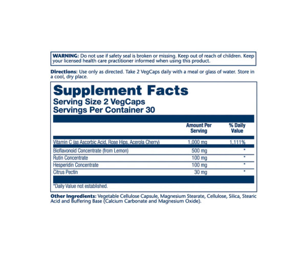 Super Bio Vitamin C 1000mg - 100 vcaps