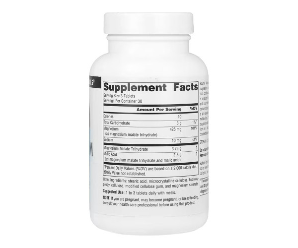 Magnesium Malate 1250mg - 90 tabs