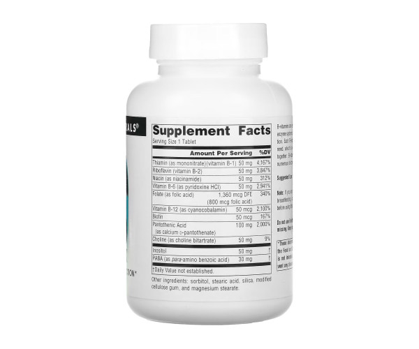 Vitamin B-50 Complex 50mg - 100 tabs