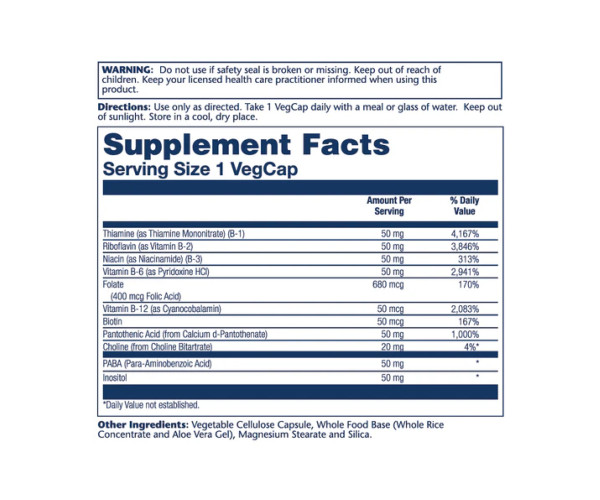 Vitamin B-Complex 50mg - 50 vcaps