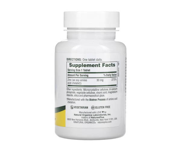 Zinc 30mg - 90 tabs