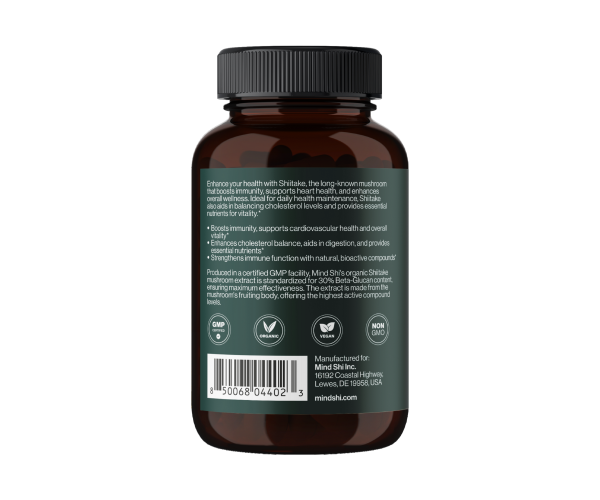 Shiitake Mushroom 1000 mg - 60 vegcaps