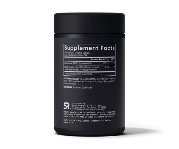 CoQ10 100mg - 120 veg softgels