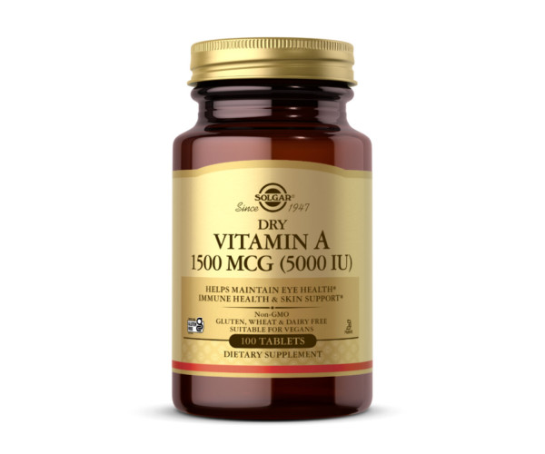 Dry Vitamin A 1500 mcg (5000 IU) - 100 tabs