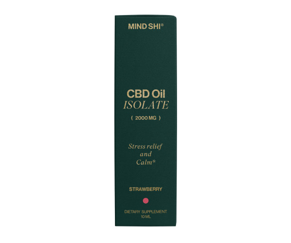 CBD Oil Isolate 2000 mg Strawberry - 10 ml