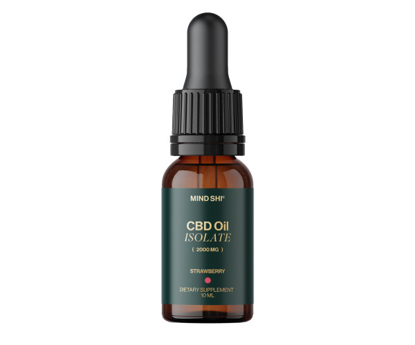 CBD Oil Isolate 2000 mg Strawberry - 10 ml