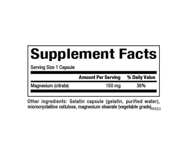 Magnesium Citrate 150mg - 90 caps