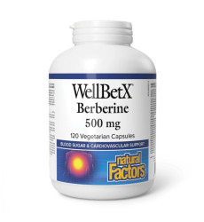 WellBetX Berberine 500mg - 120 vcaps