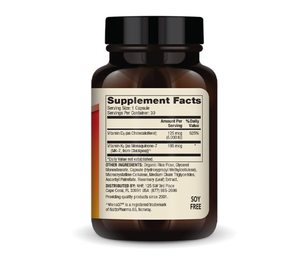 Vitamins D3 & K2 - 30 caps