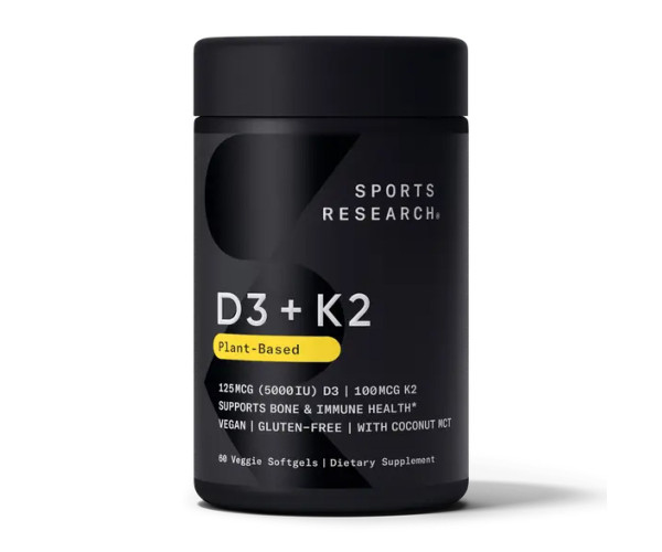 Vegan D3 5000iu + Vitamin K2 100mcg - 60 softgels