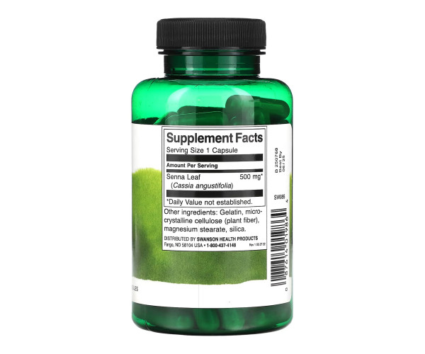 Senna Leaf 500mg - 100 сaps