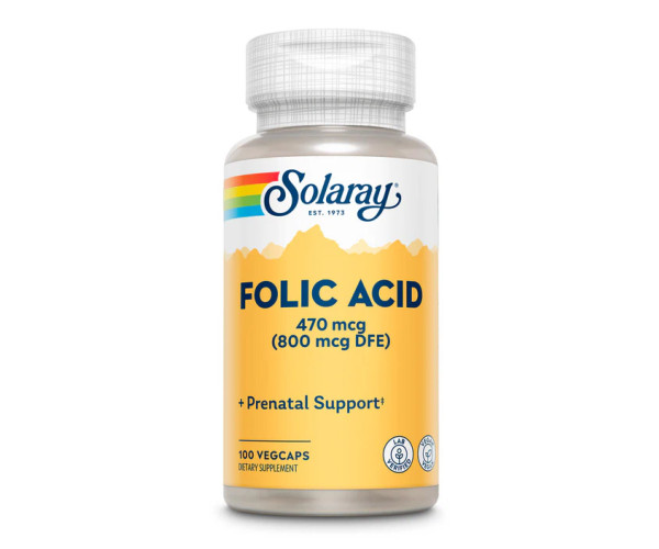 Folic Acid 470 mcg (800 mcg DFE) - 100 caps