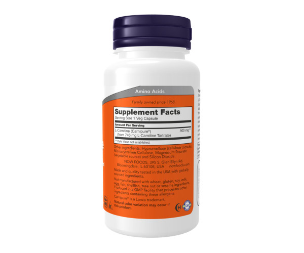 L-Carnitine 500mg - 180 caps