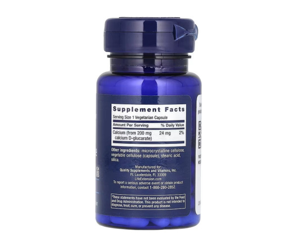 Calcium D-Glucarate 200mg - 60 vcaps