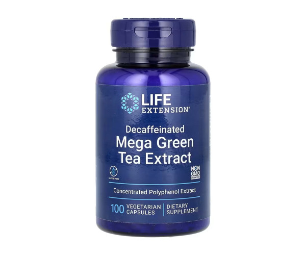 Decaffeinated Mega Green Tea Extract - 100 vcaps