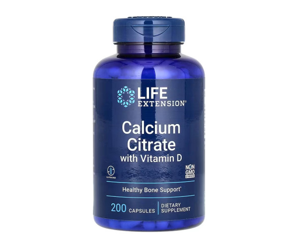 Calcium Citrate with Vitamin D - 200 caps