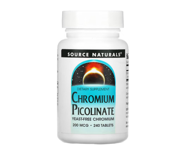 Chromium Picolinate 200 mcg, Yeast Free - 240 tabs