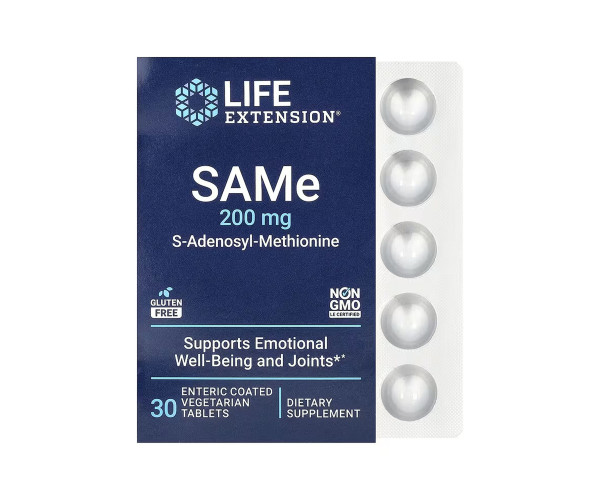 SAMe 200mg - 30 enteric-coated vegetarian tabs