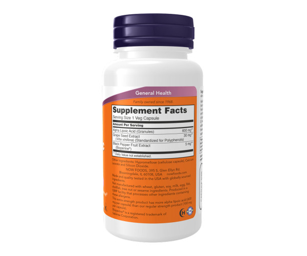Alpha Lipoic Acid 600mg - 120 caps