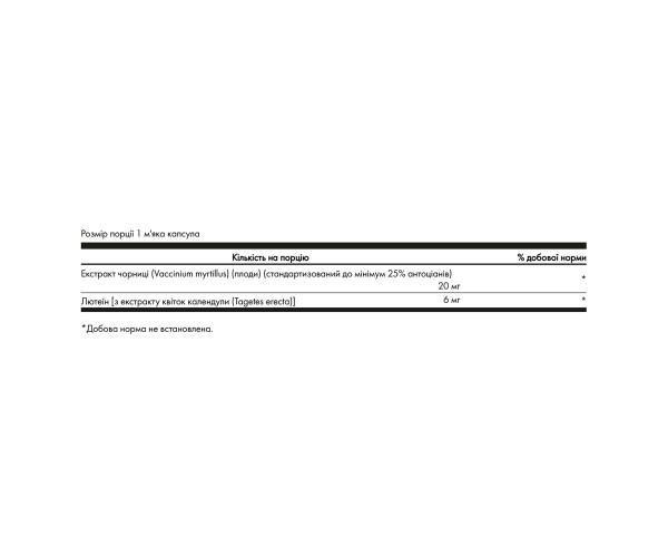 Lutein & Bilberry - 120 softgels