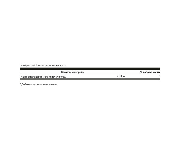 Glycine 500mg - 60 vcaps