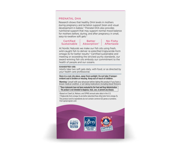 Prenatal DHA - 90 softgels Unflavored
