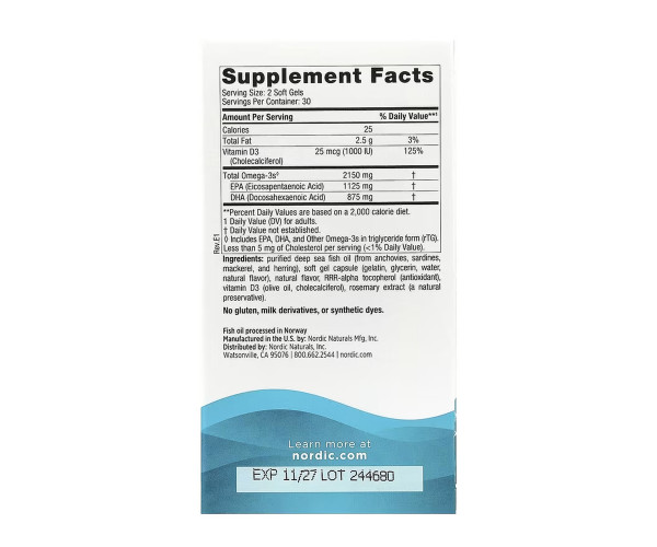 Ultimate Omega 2X D3 - 60 softgels
