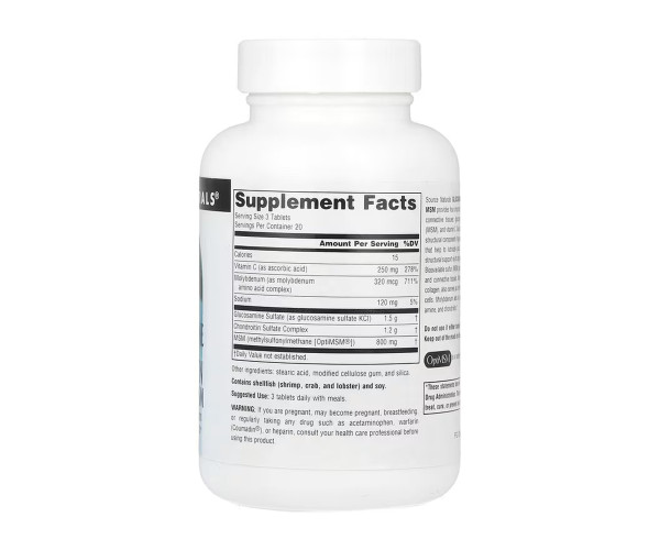 Glucosamine Chondroitin Complex with MSM - 60 tabs