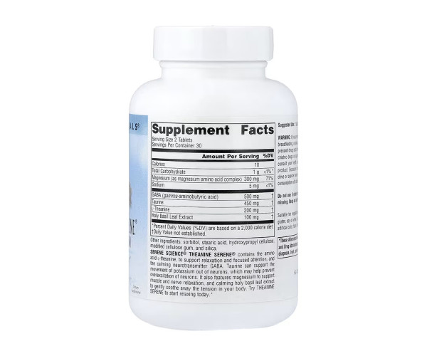 Serene Science® Theanine Serene® - 60 tabs