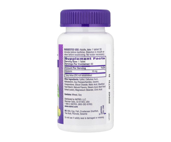 Melatonin 10mg - 60 tabs