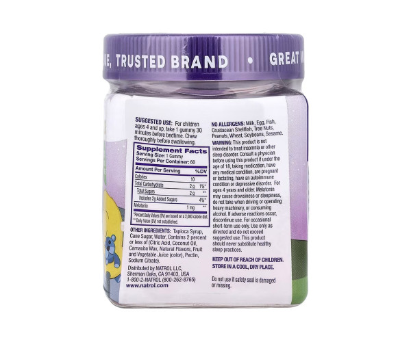 Kids Melatonin 1mg - 60 gummies