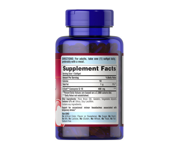 Q-SORB™ CO Q-10 400 mg - 60 Rapid Release Softgels