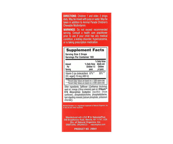 Kids Vit D3 400 IU - 10 ml