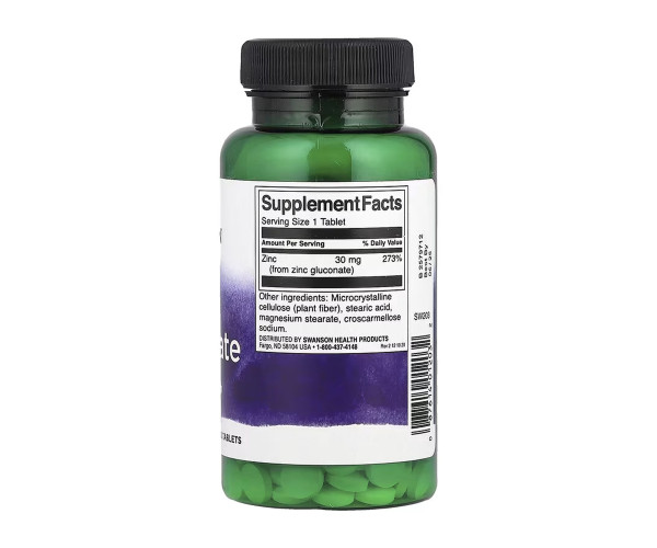 Zinc Gluconate 30 mg - 250 tabs