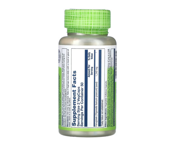 Fenugreek Seed 620mg - 100 vcaps