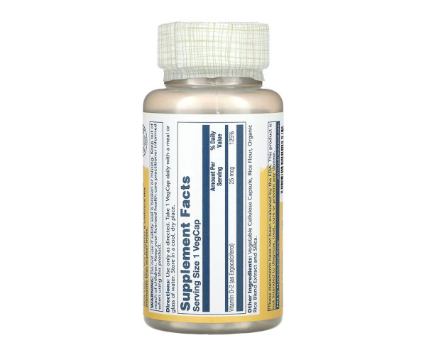 Vitamin D-2 25 mcg - 60 vcaps