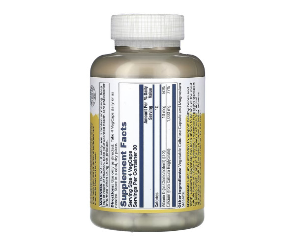 Calcium Bisglycinate with Vitamin D-3 1000mg - 120 vcaps