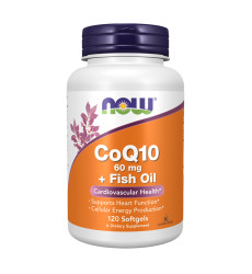 CoQ10 60mg + Fish Oil - 120 sgels (Повреждена банка)