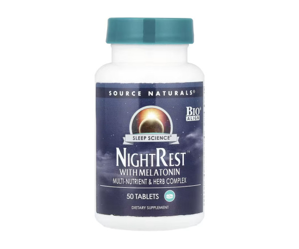 Sleep Science® NightRest™ with Melatonin - 50 tabs