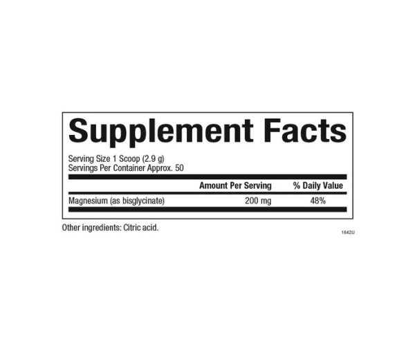 Magnesium Bisglycinate 200mg - 145g Pure