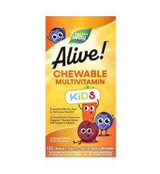 Alive! Children's Chewable Multivitamin - 120 tabs Orange and Berry