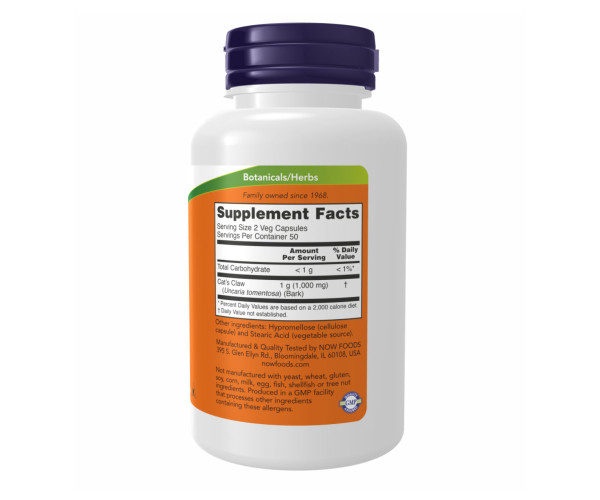 Cat's Claw 500mg - 100 vcaps