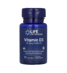 Vitamin D3 25 mcg (1000 IU) - 90 softgels