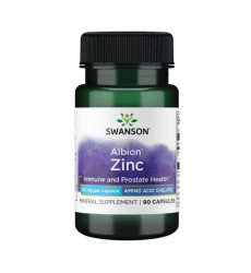 Swanson Albion Zinc 30 mg 90 Caps (Повреждена этикетка)