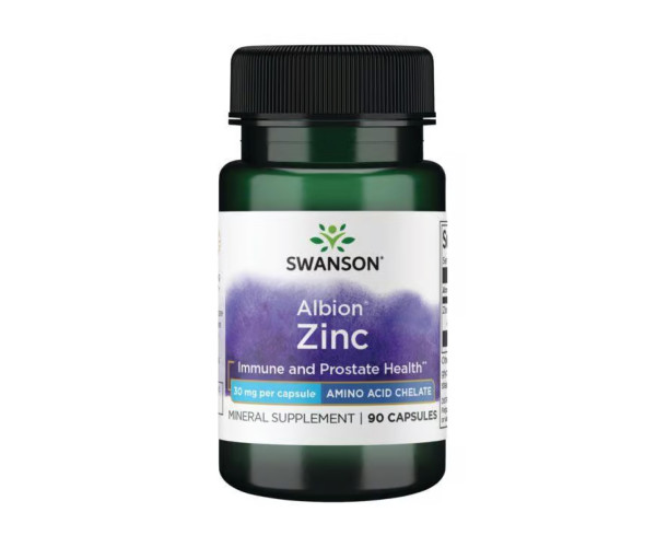 Swanson Albion Zinc 30 mg 90 Caps (Пошкоджена етикетка)