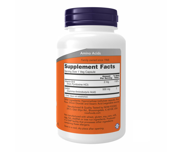 GABA 500mg - 100vcaps
