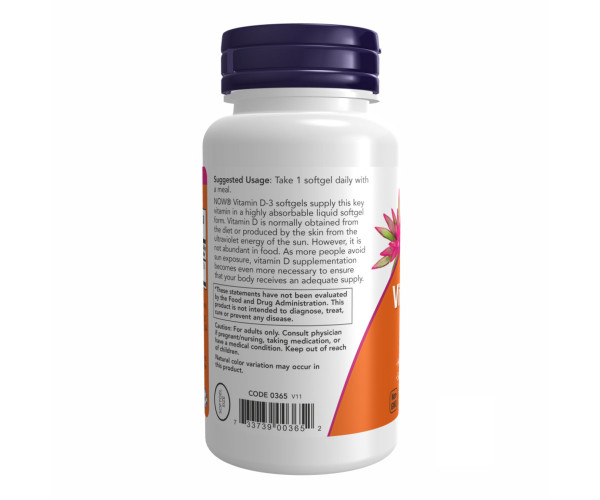 VIT D-3 1000 IU - 180 sgels