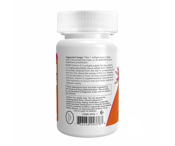 VIT D-3 10,000 IU - 120 sgels