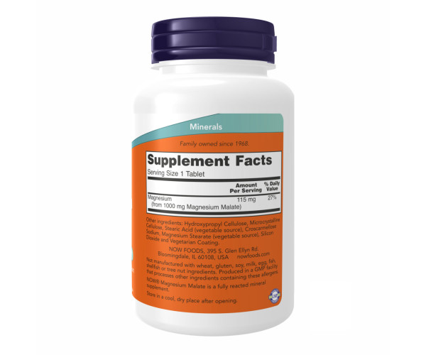 Magnesium Malate 1000mg - 180 tabs